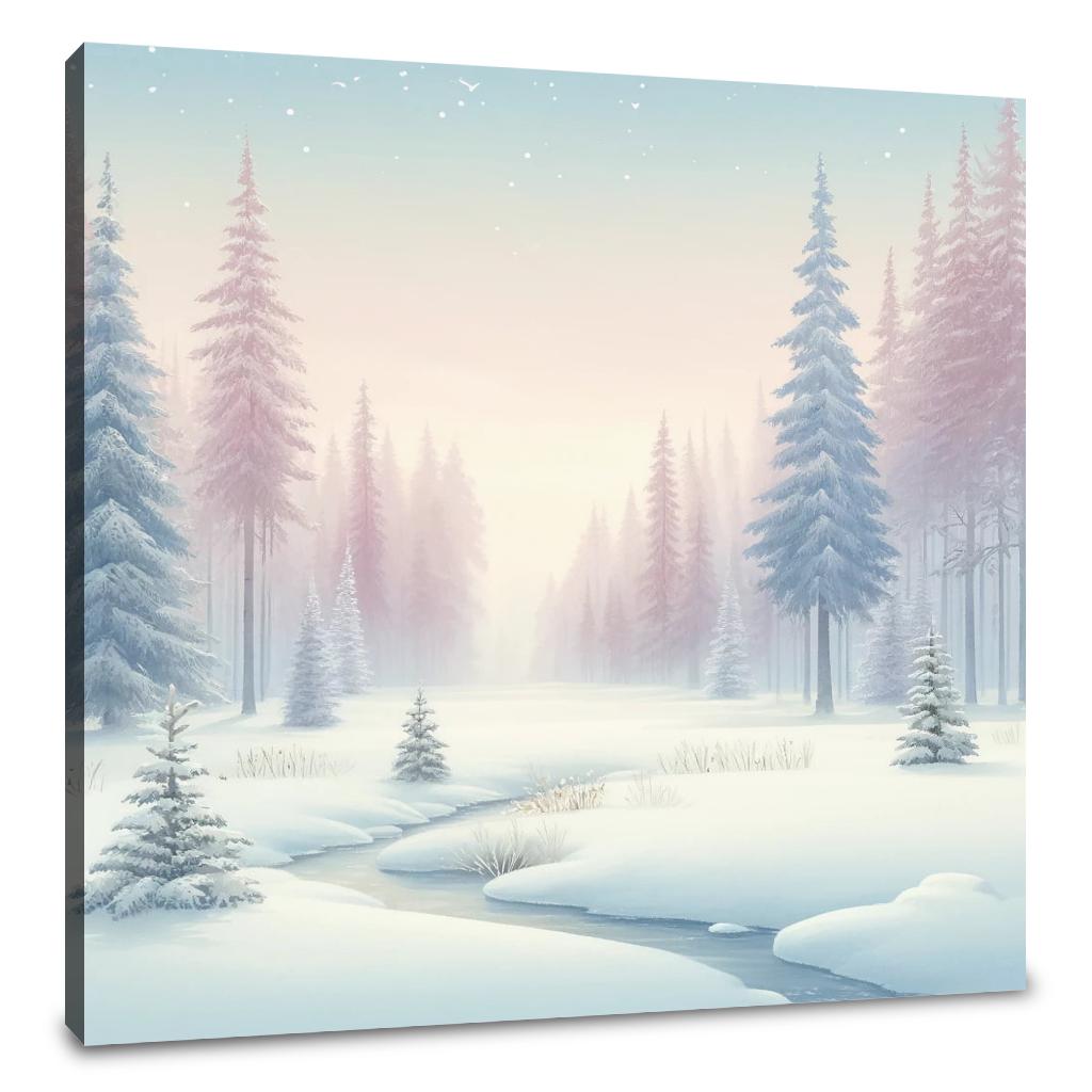 Winter Forest Tranquility Canvas