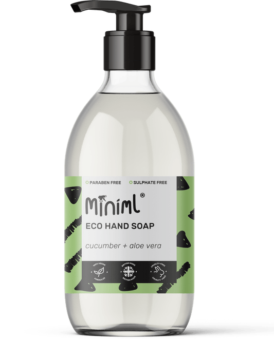Cucumber & Aloe Hand Soap – 500ml Refillable Glass Bottle