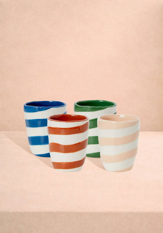 Gorgeous Striped tumblers (Cinco de Mayo) - Set of 4