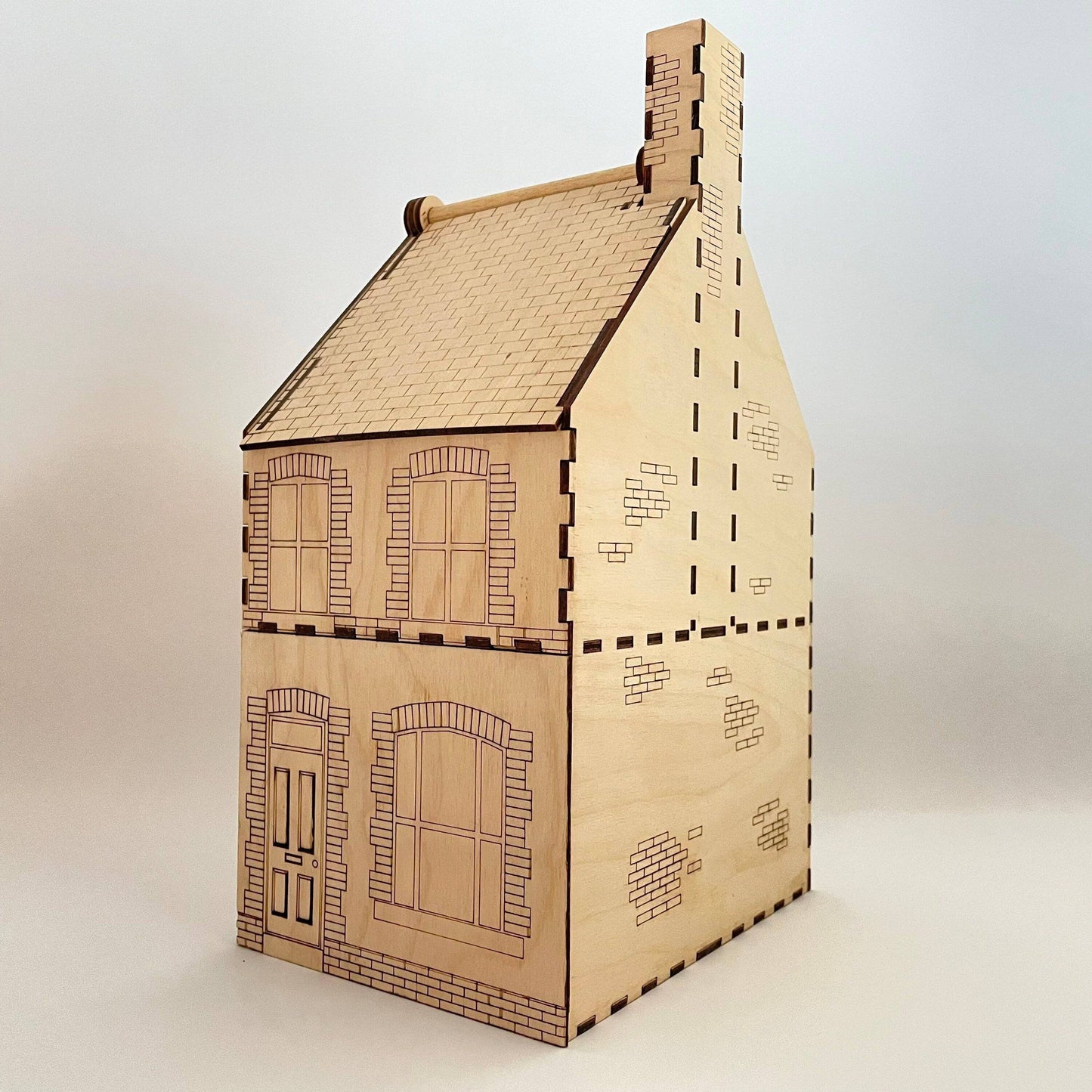 19th Century Terraced House - Flatpack Model Kit By Curious Rabbit ®