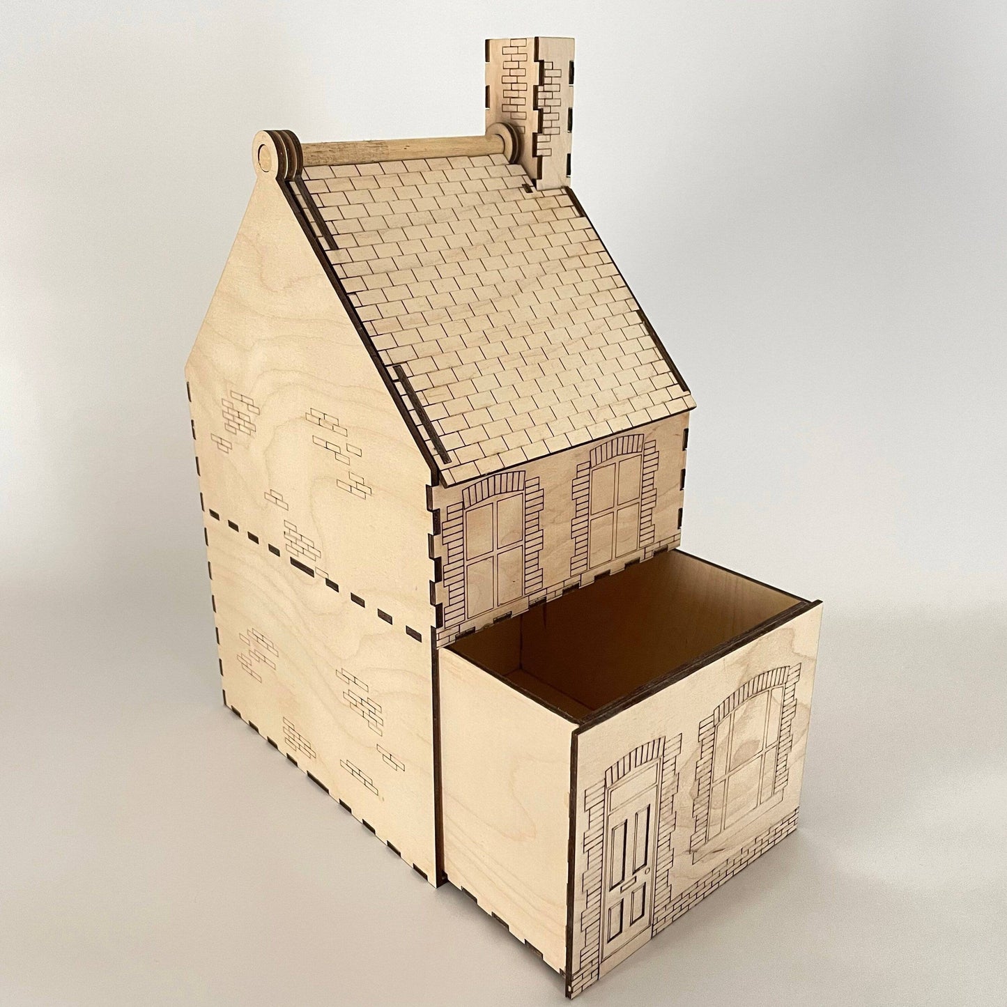 19th Century Terraced House - Flatpack Model Kit By Curious Rabbit ®