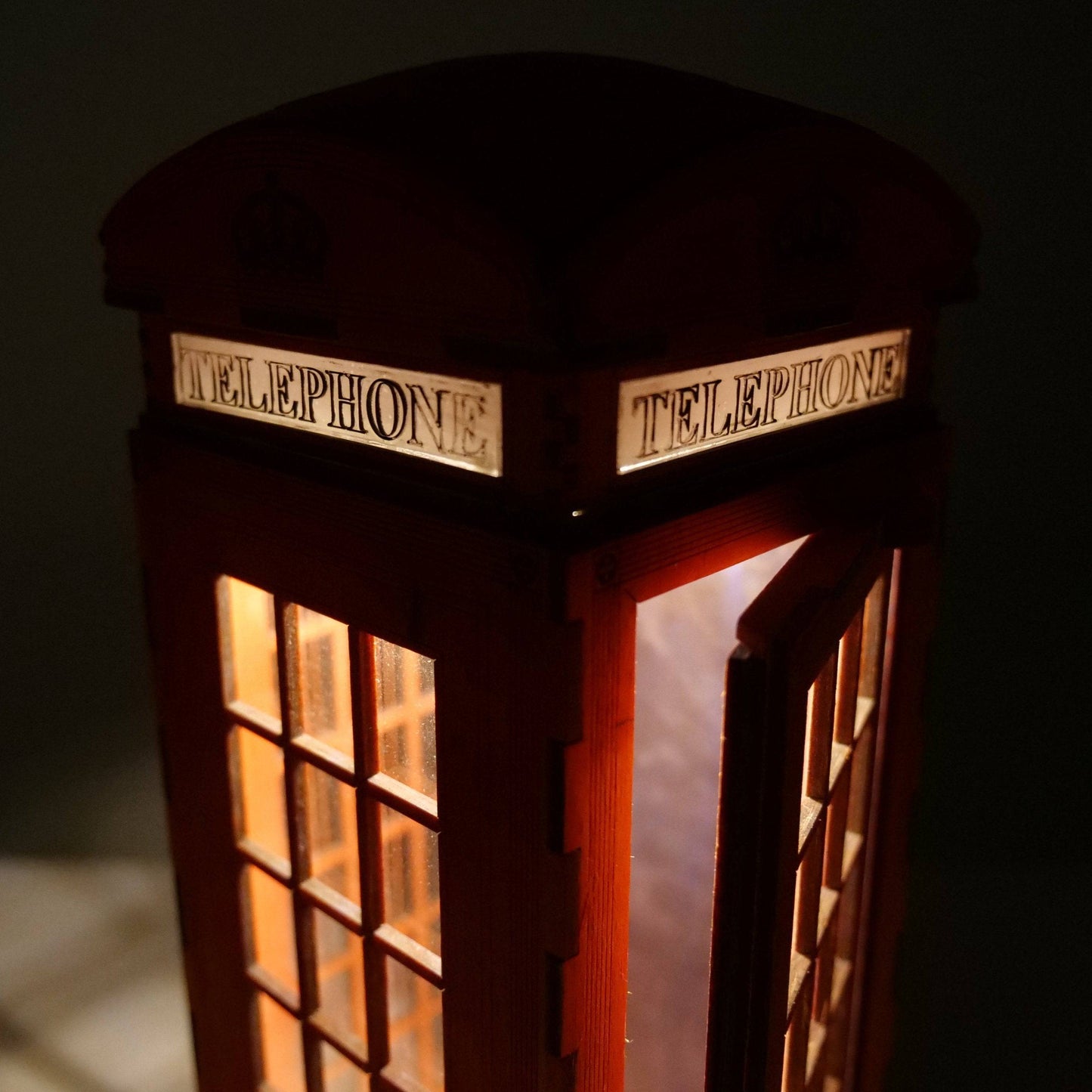 Telephone Box Lamp - Pre-Built Model by Curious Rabbit ®