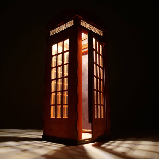Telephone Box Lamp - Pre-Built Model by Curious Rabbit ®