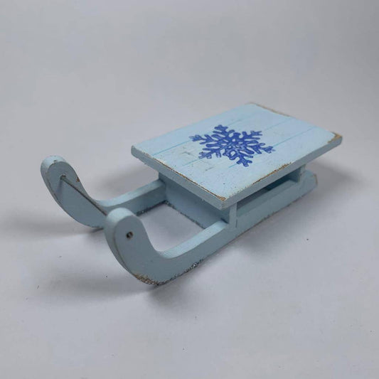 Winter Sledge Bauble - Handmade Ornament by Curious Rabbit ®