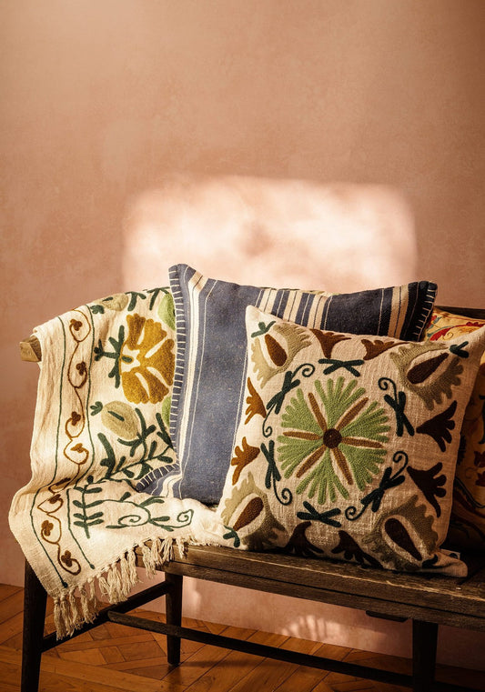 Samuel Suzani Cushion, Green