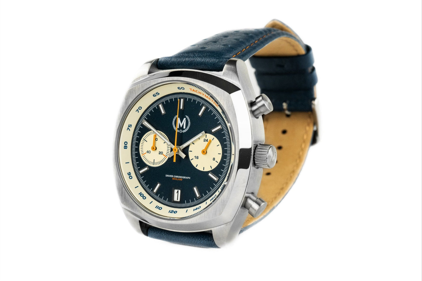 Driver Chronograph MKII Quartz, Blue Reverse Panda (PRE-ORDER NOW)