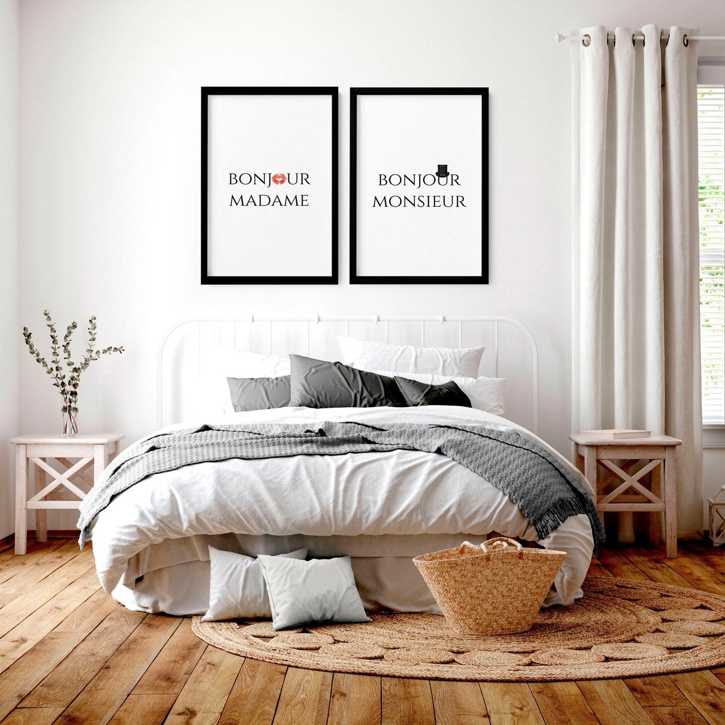 Personalised anniversary gift | set of 2 wall art prints