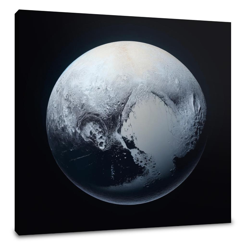 Pluto's Cosmic Isolation Canvas