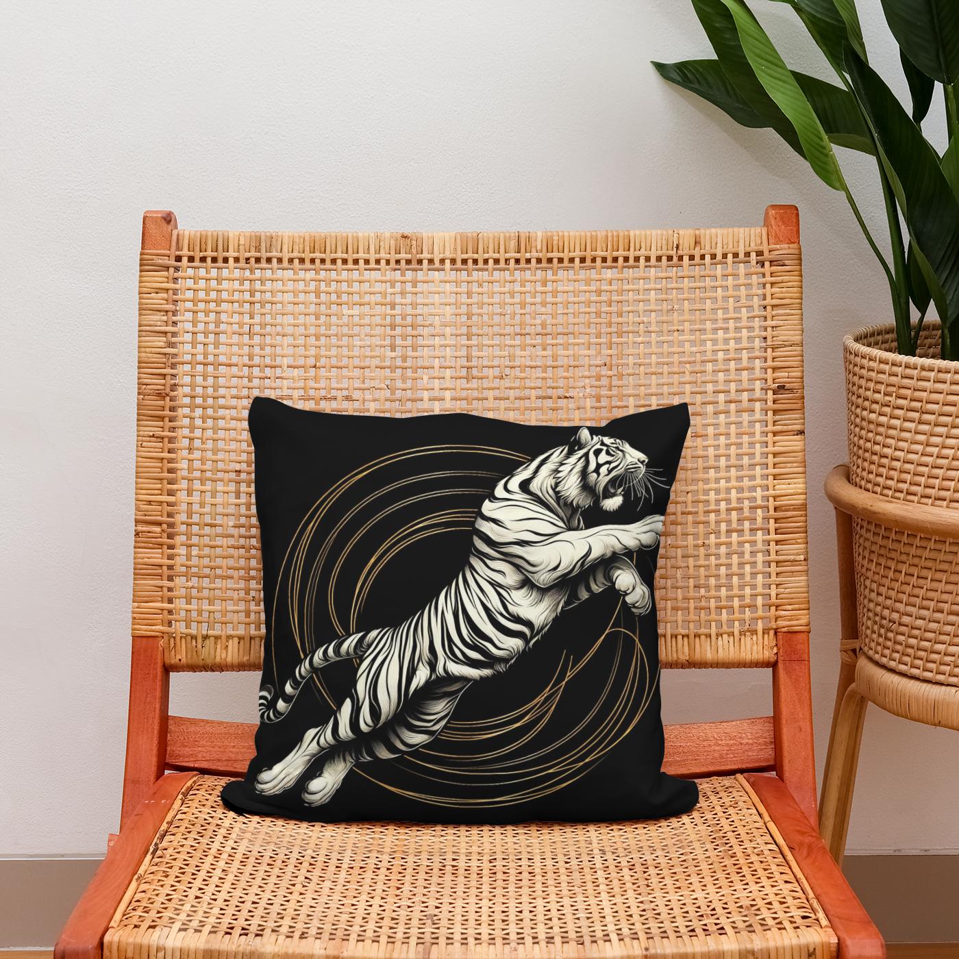 Golden Leap Majesty Cotton Cushion