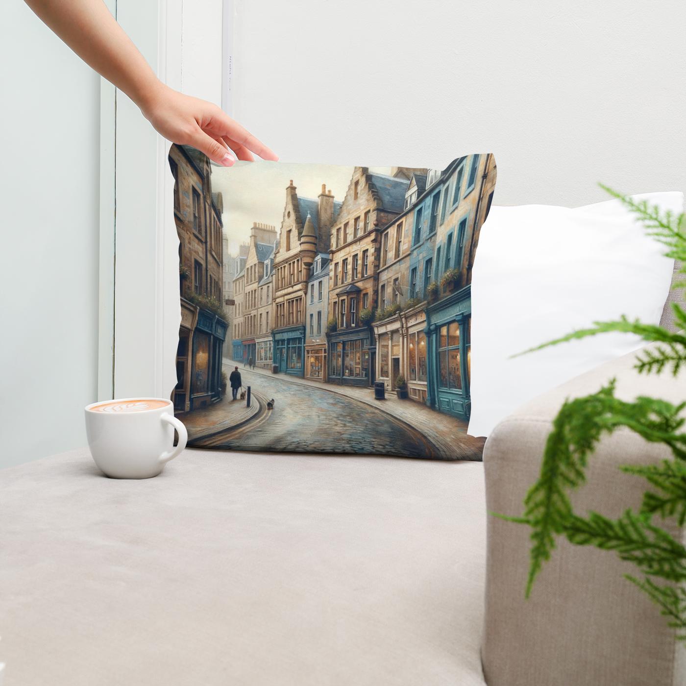Morning Serenity in Dundee Cotton Cushion