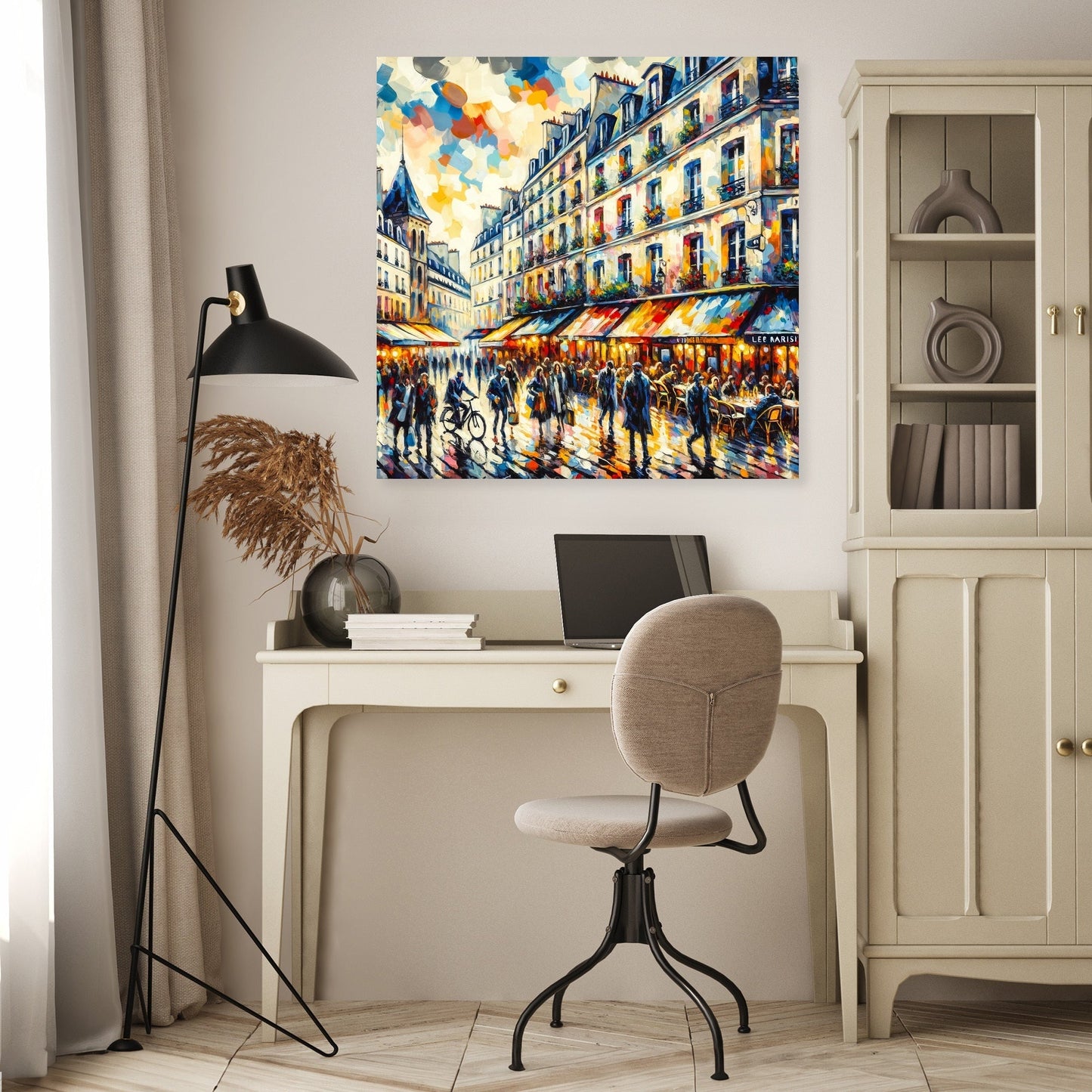 Vibrancy of Paris Le Marais Canvas