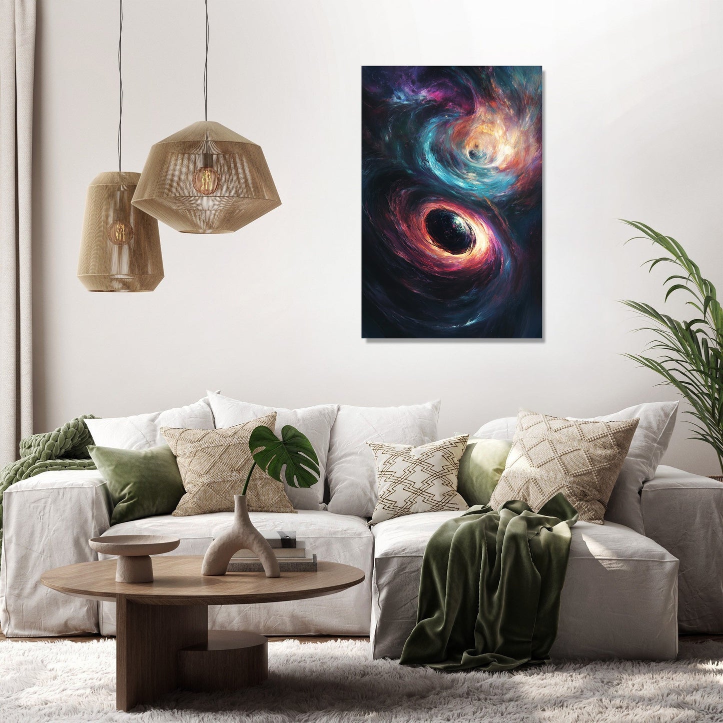 Cosmic Vortex Canvas