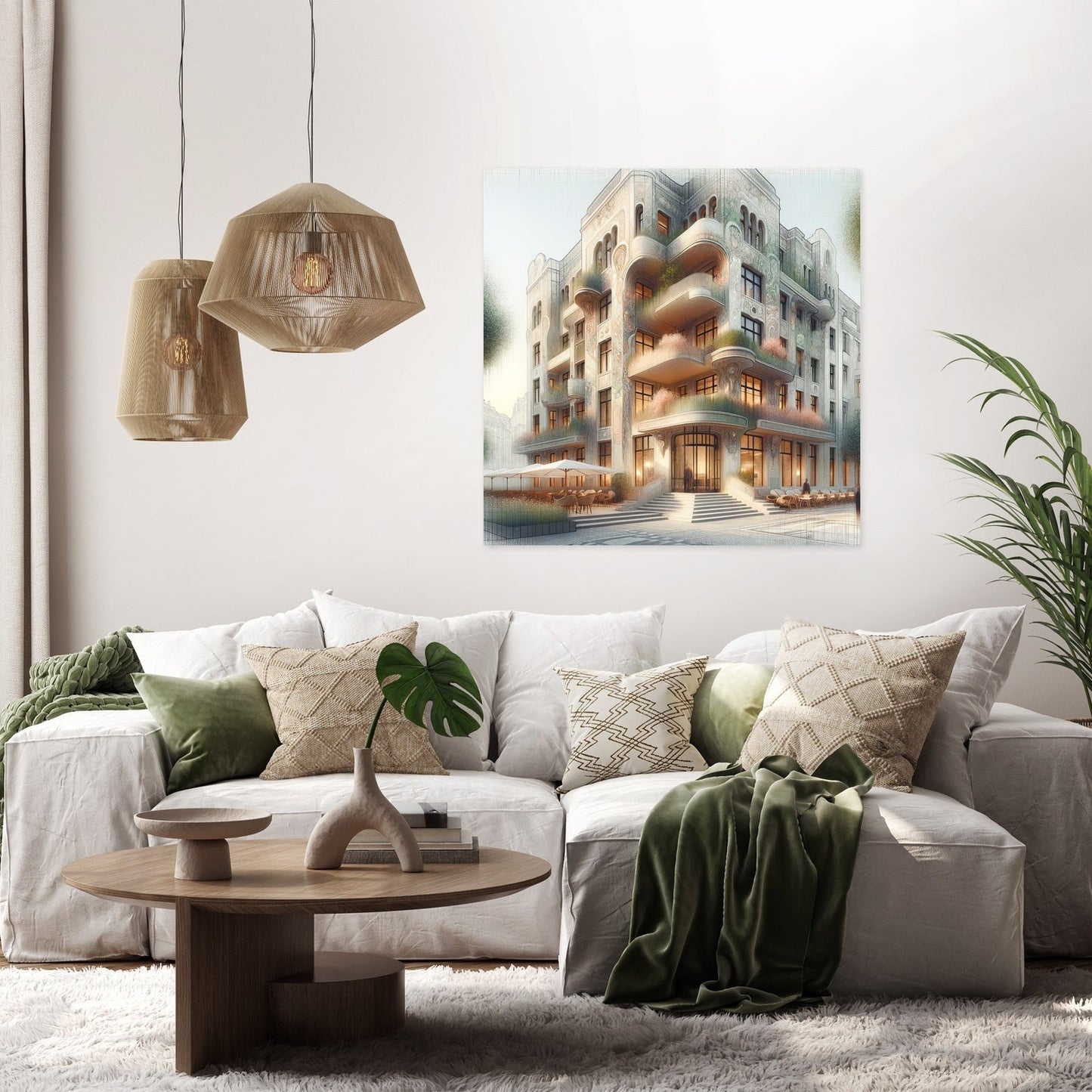 Art Nouveau Harmony Canvas