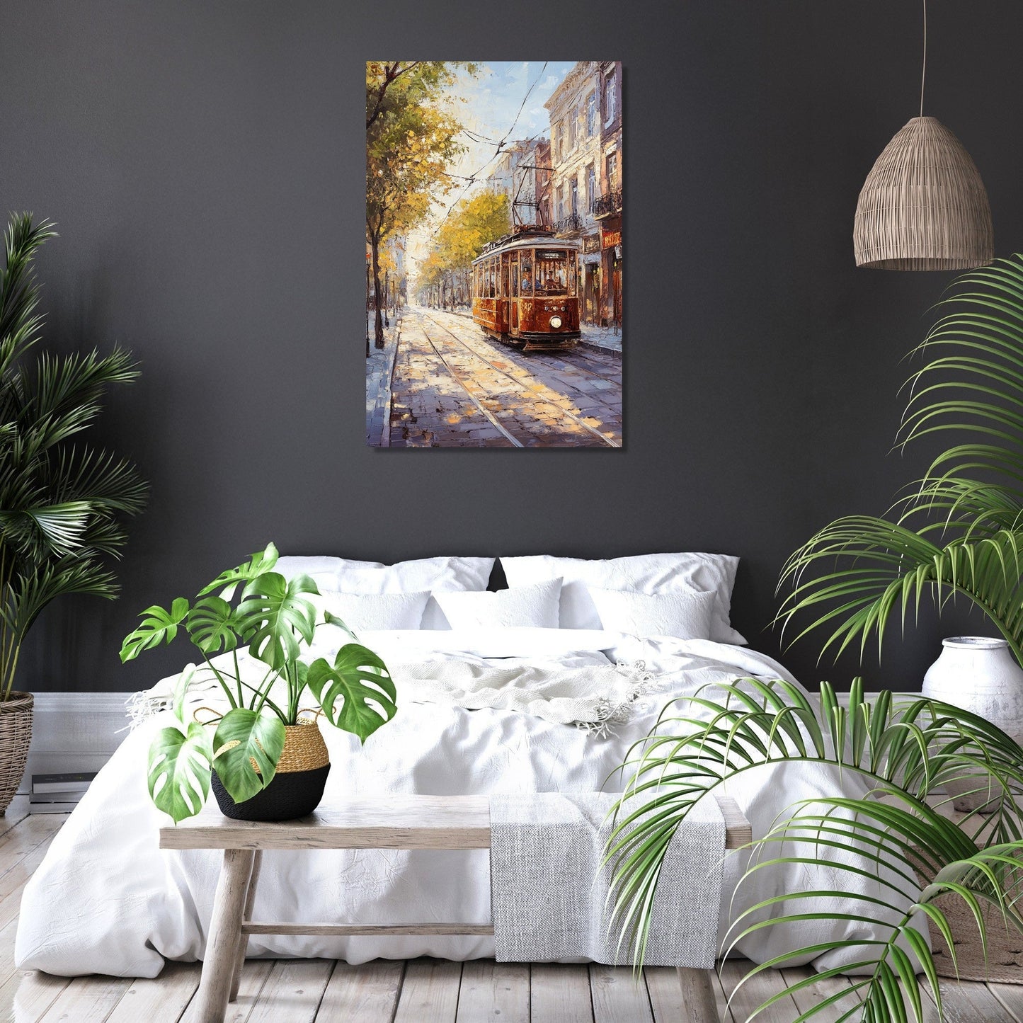 Nostalgic Tramway Canvas