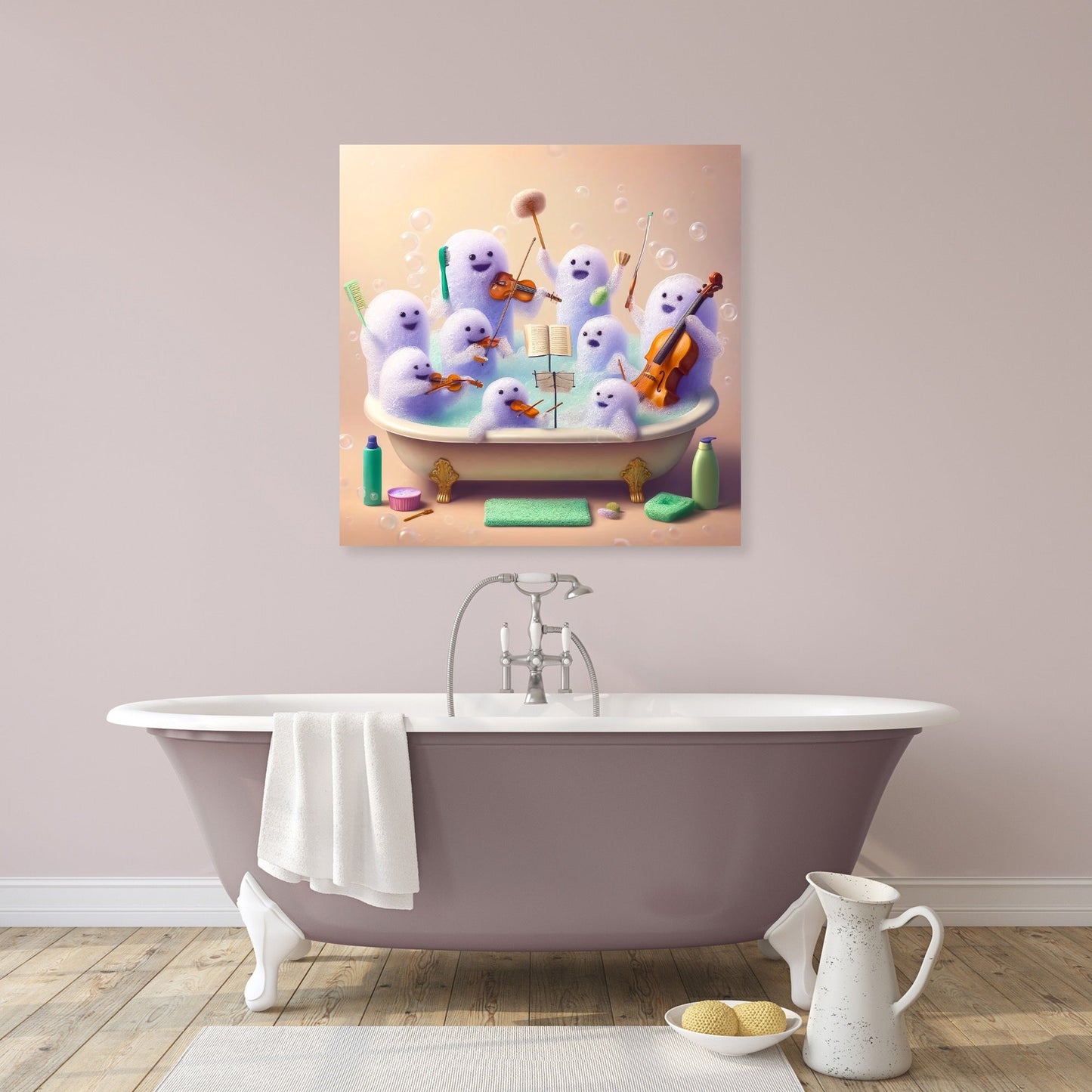 Bubble Bath Symphony Canvas