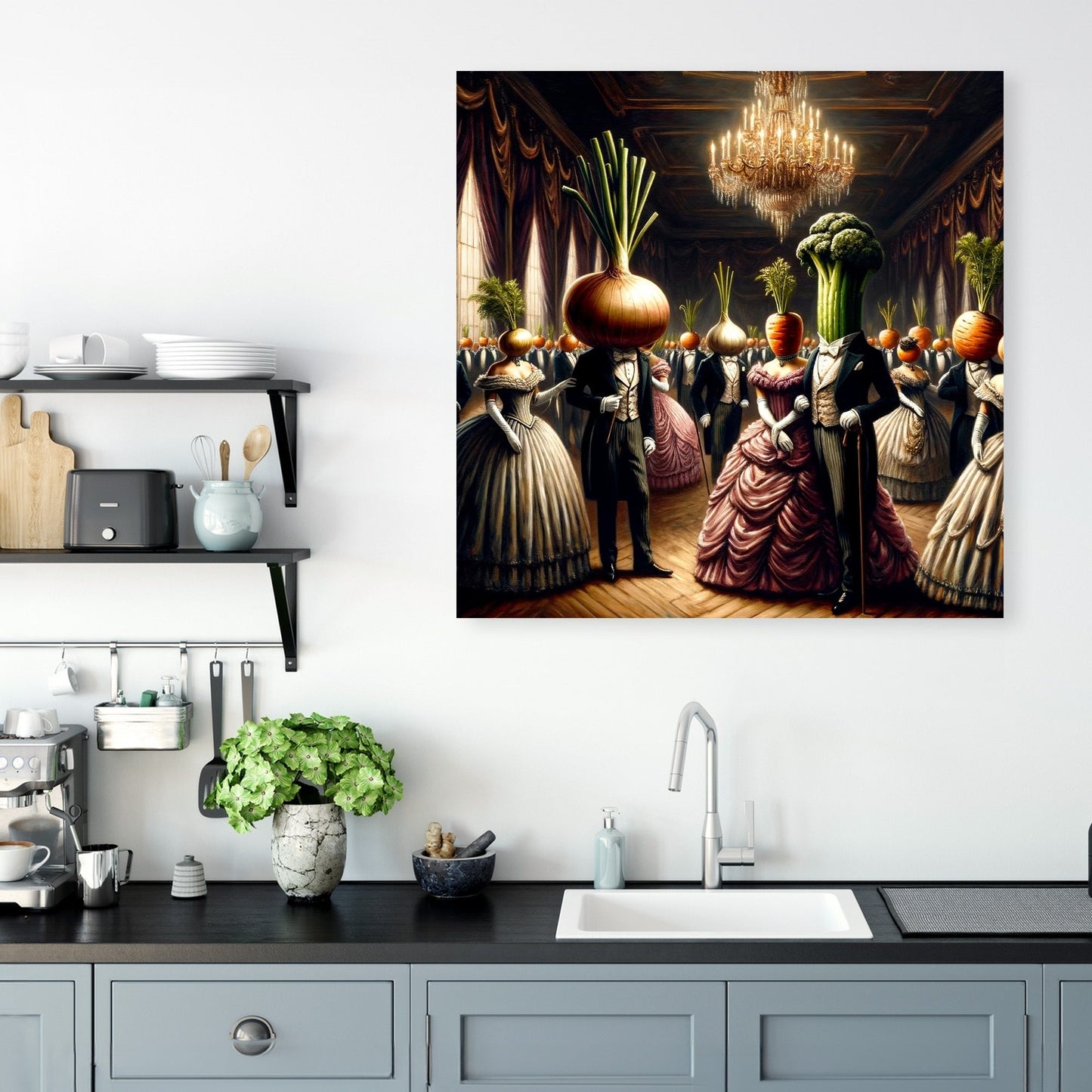 Victorian Vegetable Gala Canvas