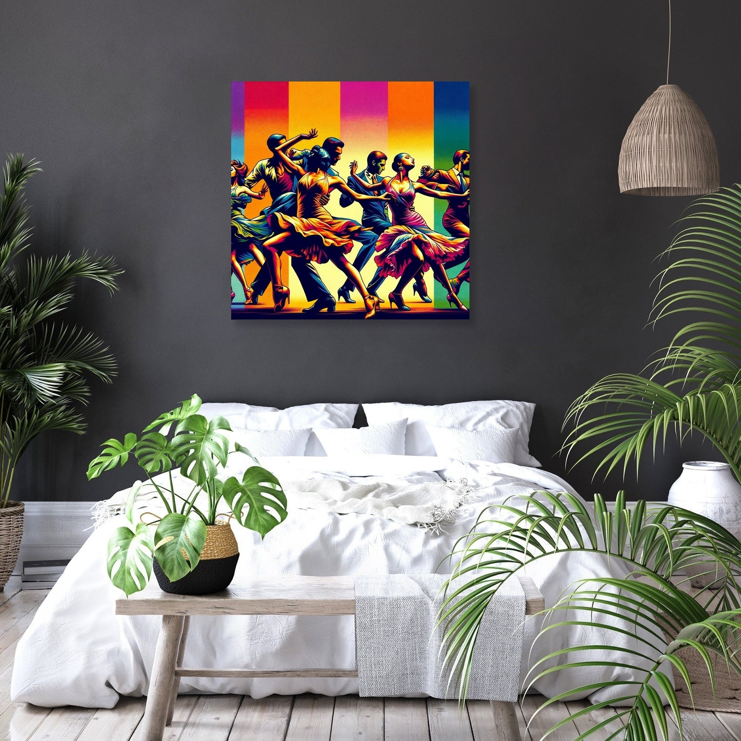 Vibrant Dance Spectrum Canvas