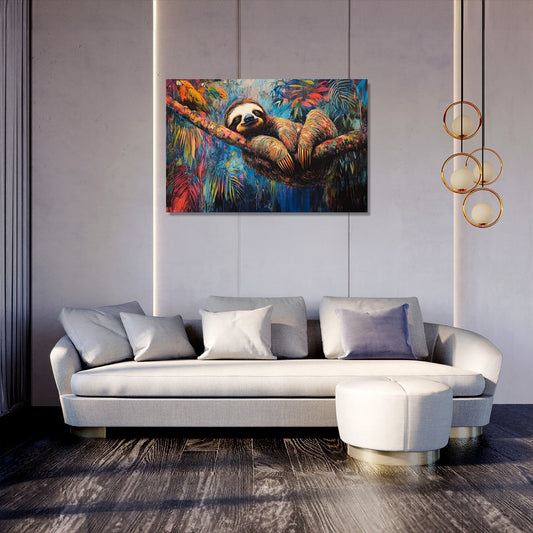 Sloth Serenity Canvas
