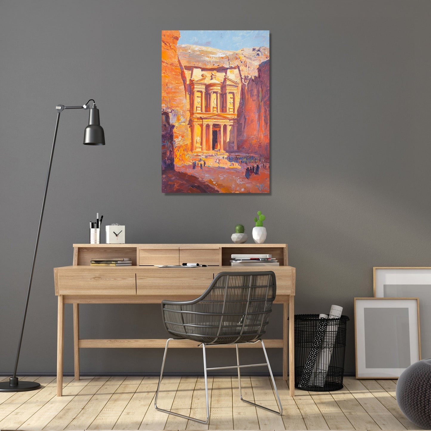 Rose-Red Reverie Canvas