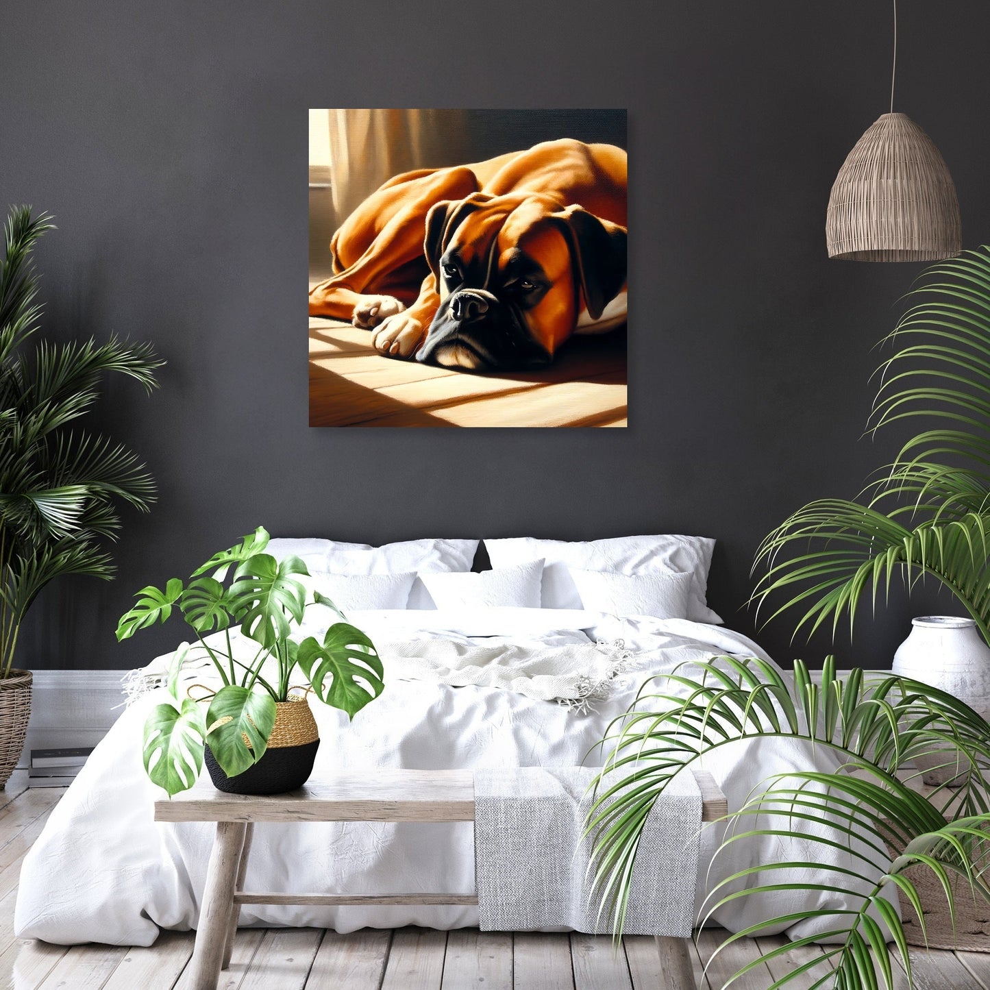 Boxer's Rest Peaceful Afternoon Canvas