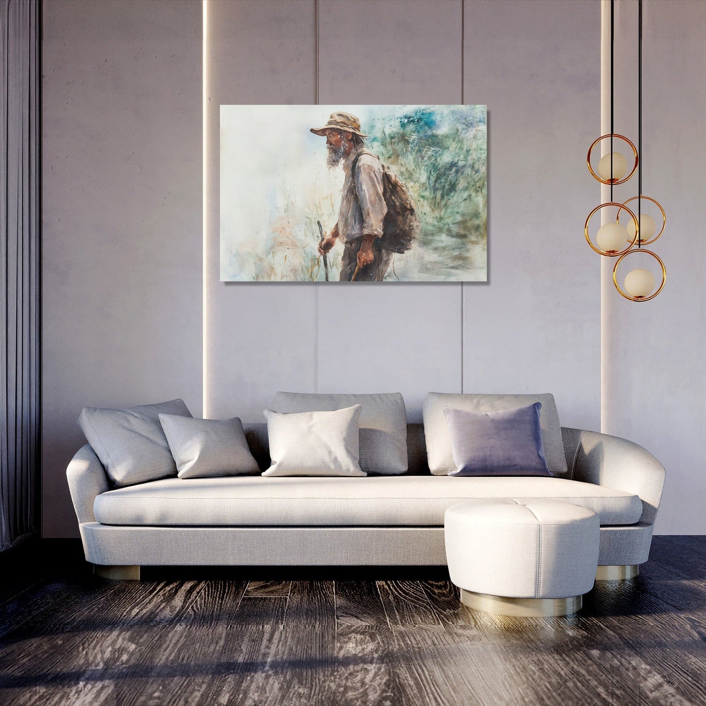 The Wanderer's Rustic Canvas
