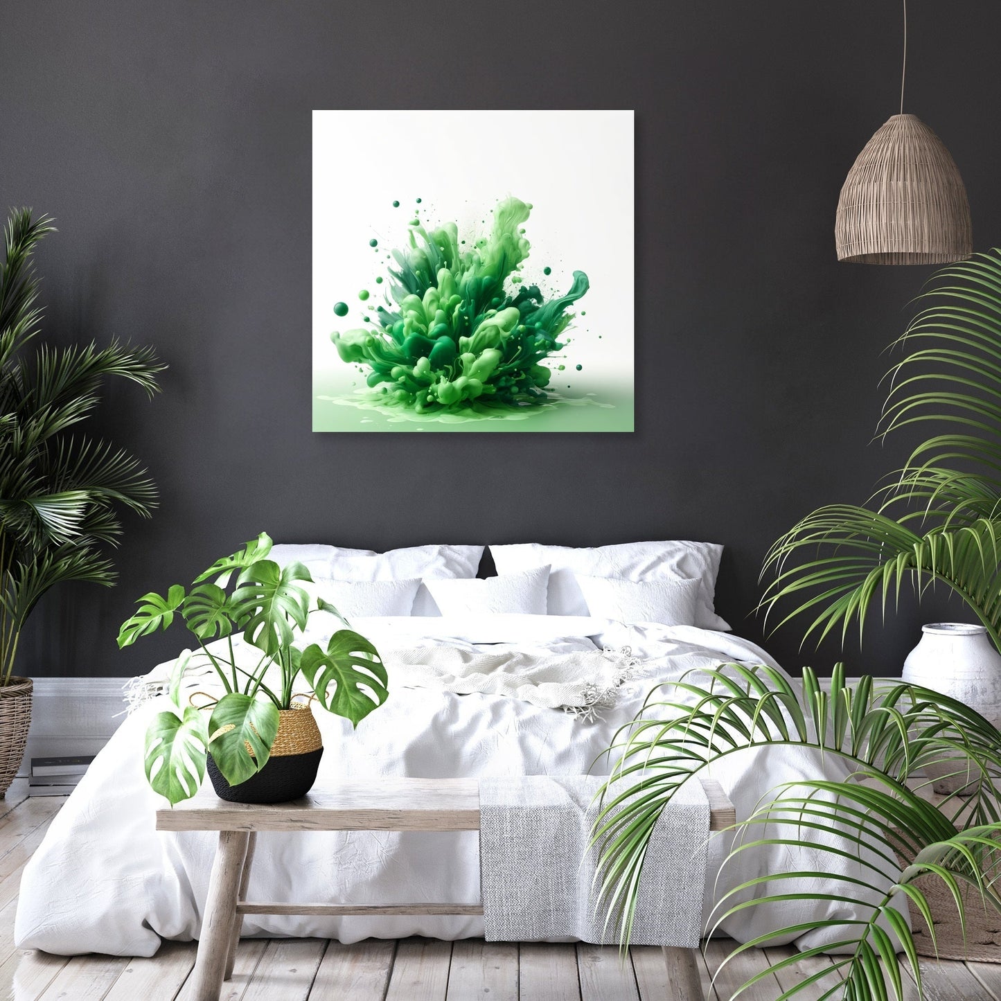 Green Tranquility Canvas