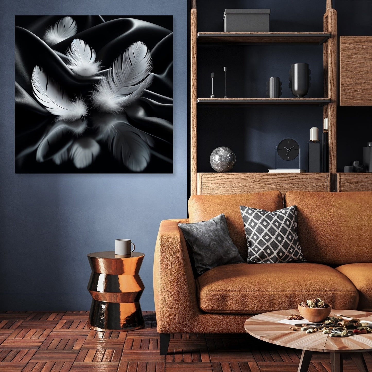 Silken Feathers Canvas
