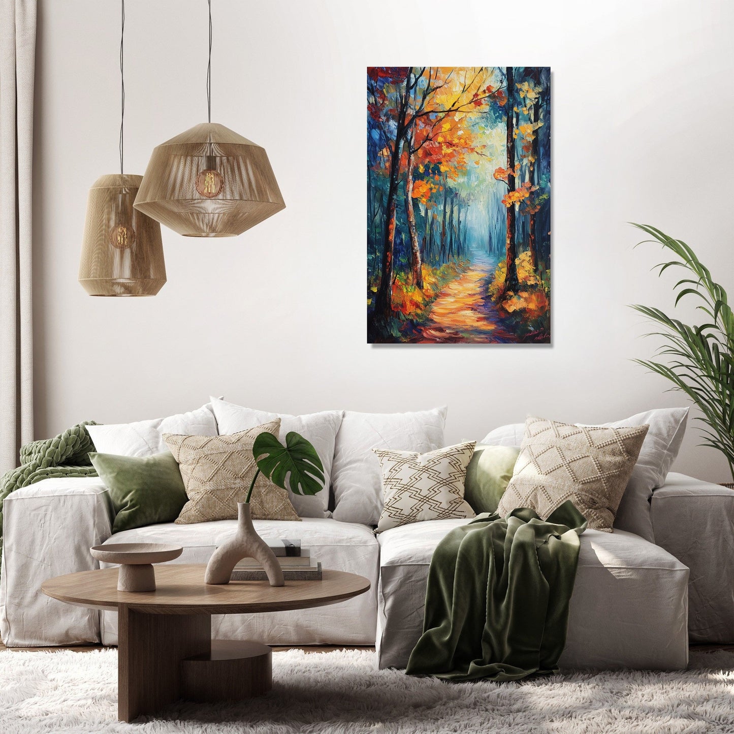 Enchanted Woodland Path Canvas