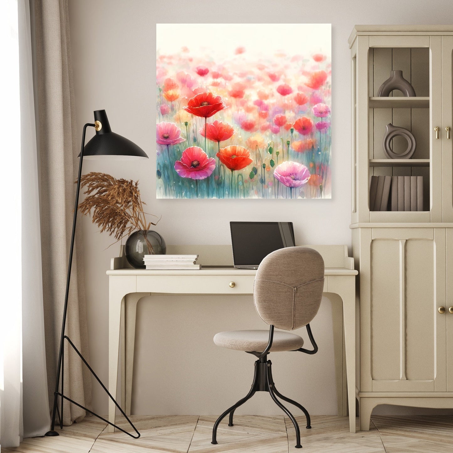 Vibrant Poppies Canvas