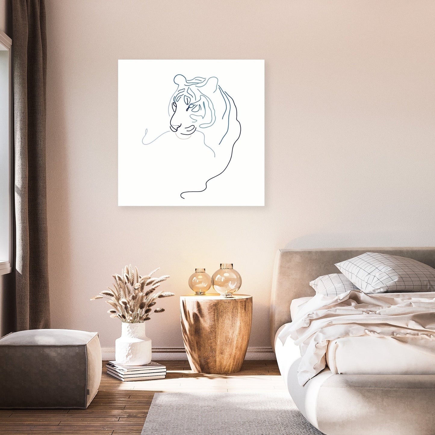 Ethereal Tiger Line Canvas