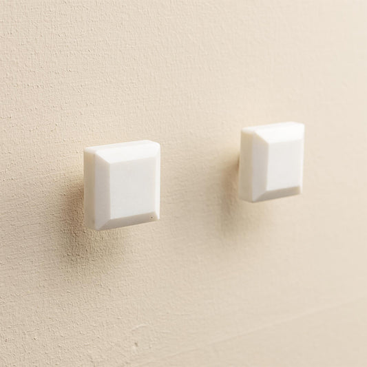 Samara White Stone Drawer Knobs