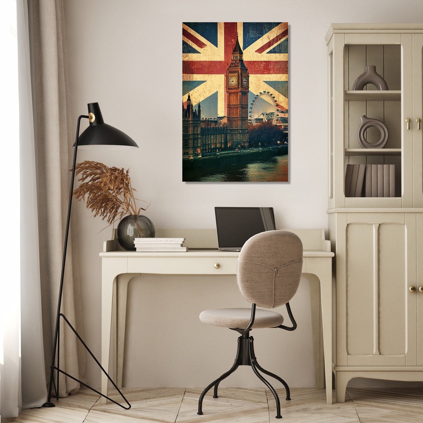Union Jack Skyline Canvas