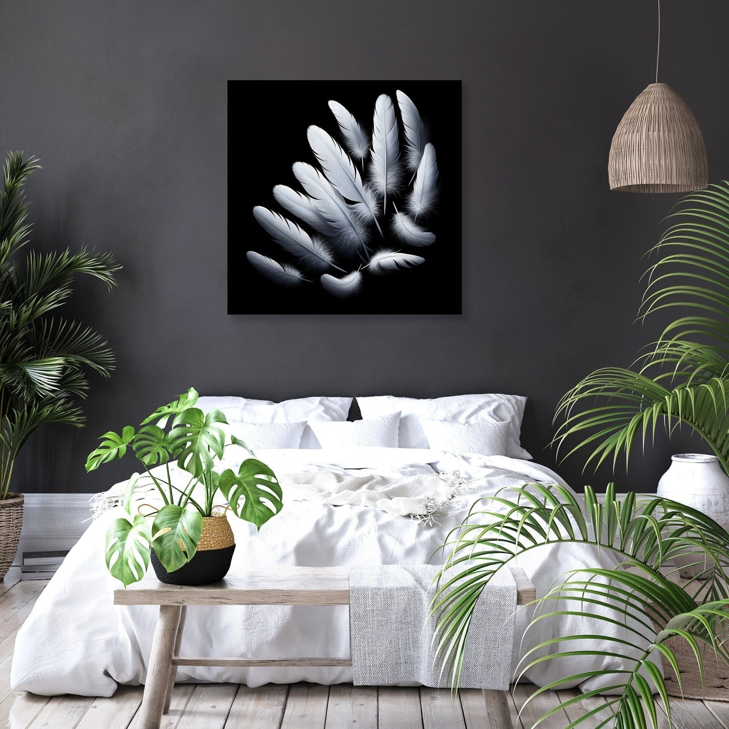 Feathered Serenity Canvas