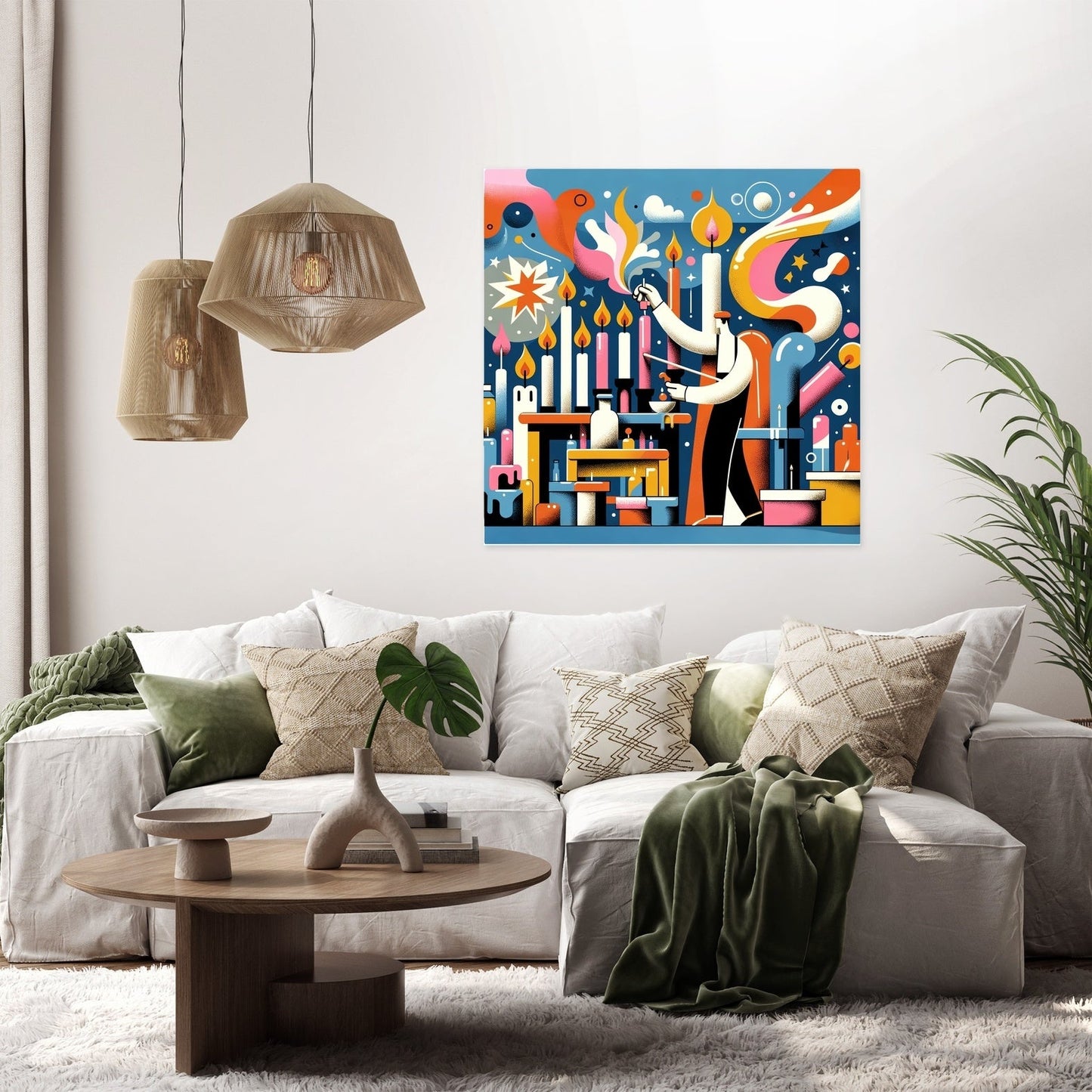 Whimsical Candle Maker Canvas