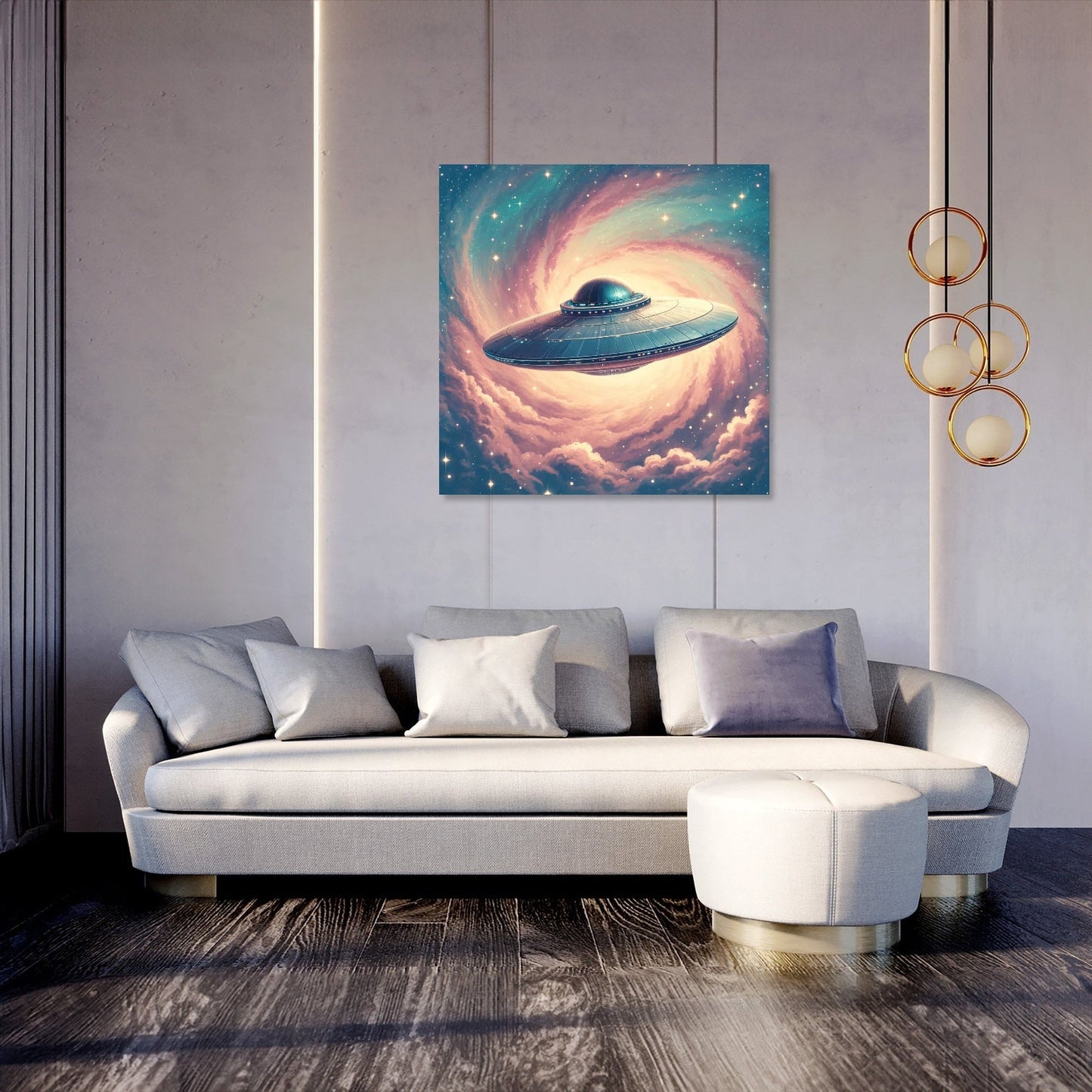 Ethereal UFO Canvas
