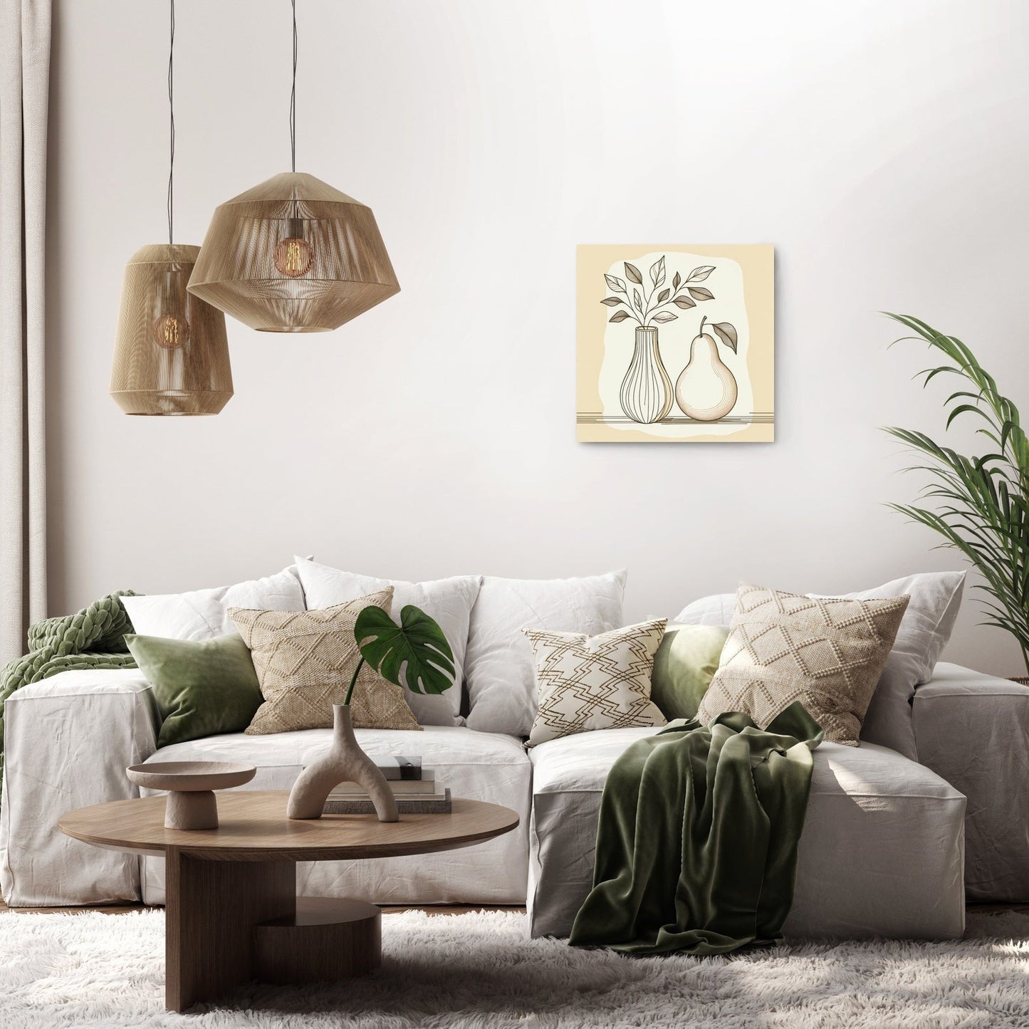 Pear and Vase Serenity Canvas