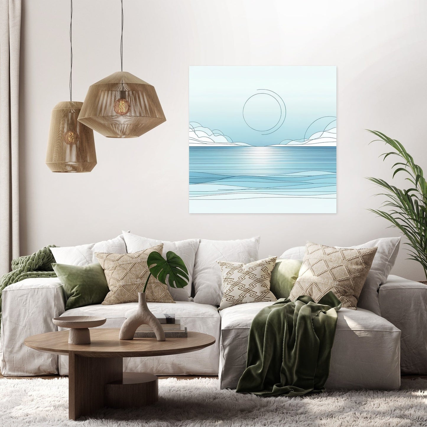 Ocean's Calm Canvas