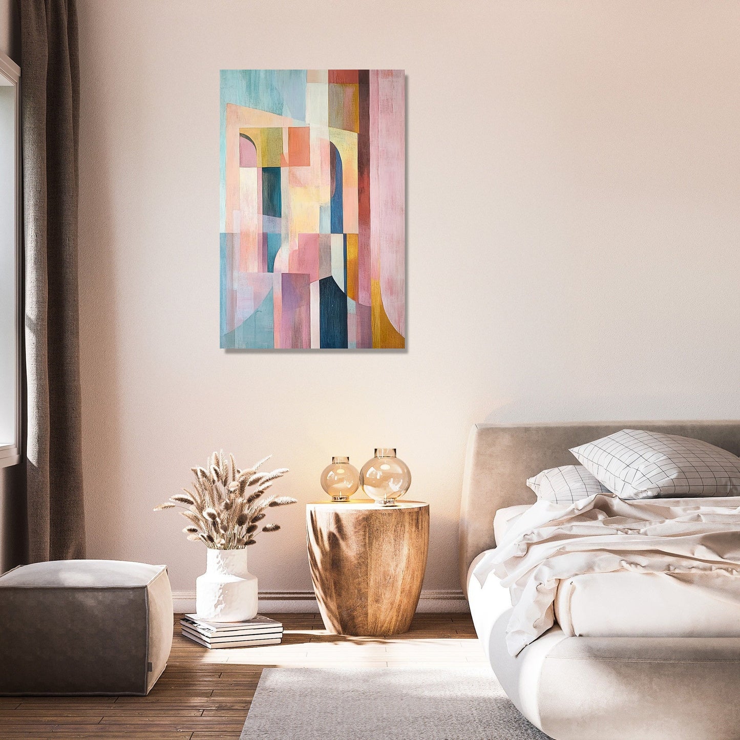 Subtle Geometry Harmony Canvas