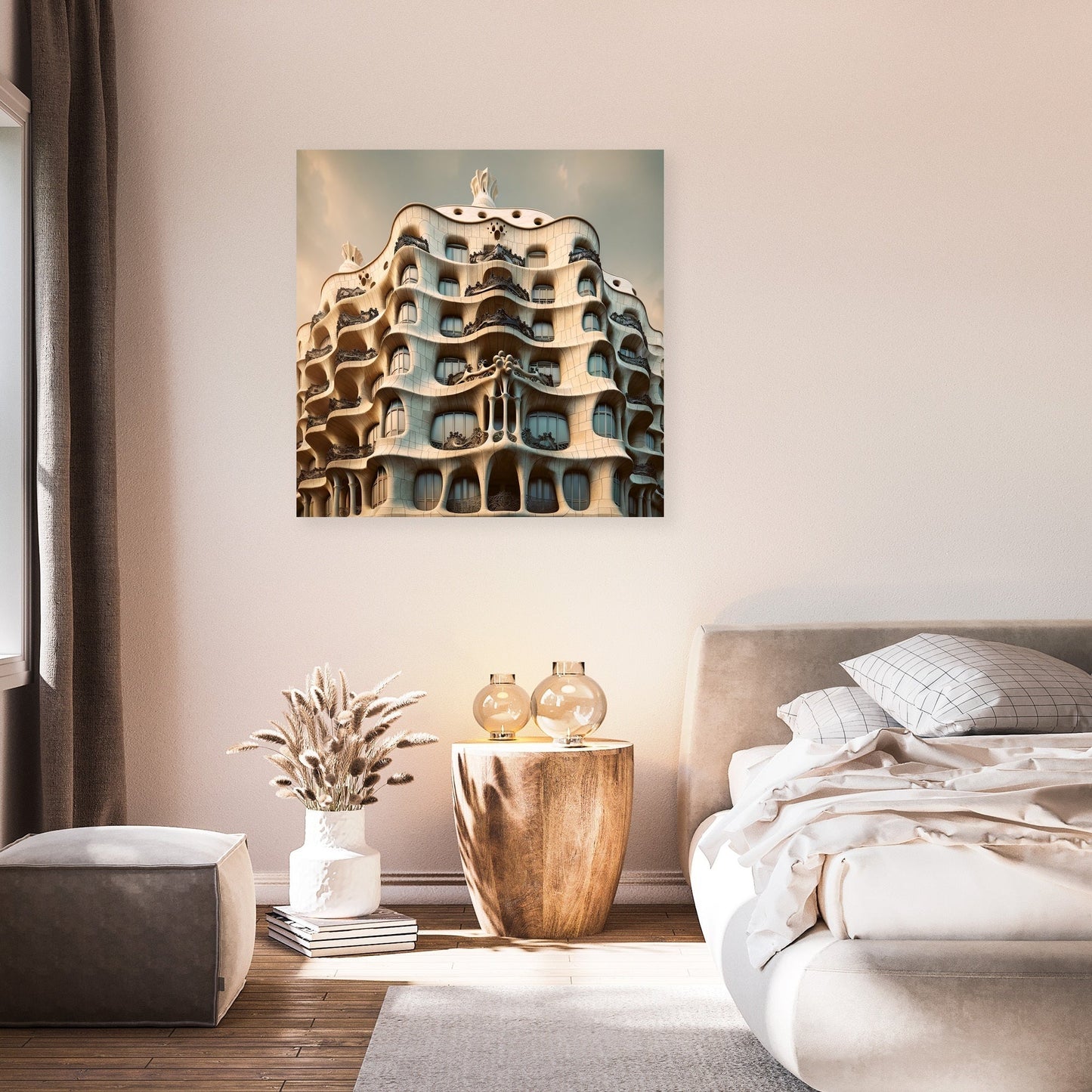 Casa Milà Waves Canvas