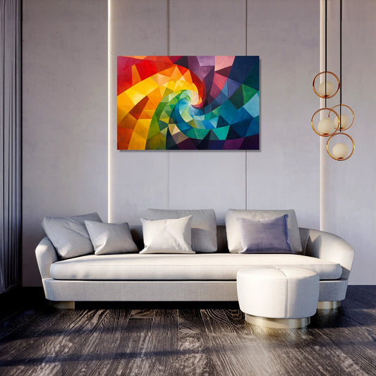 Rainbow Vortex Canvas