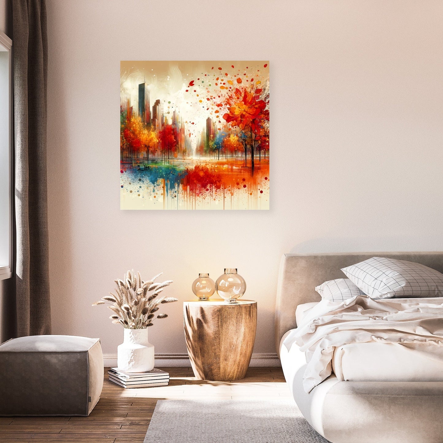 Autumn Park Harmony Canvas