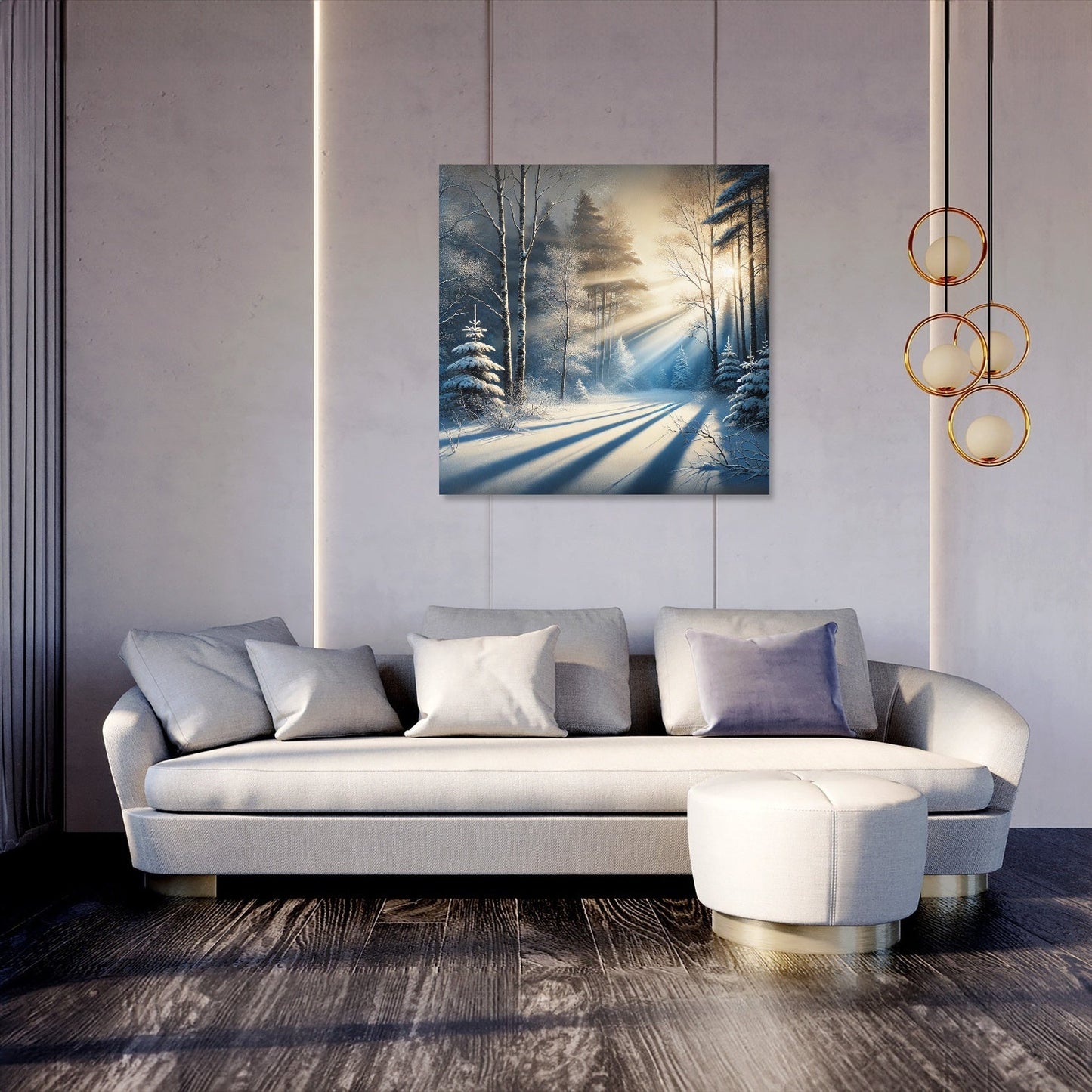 Winter's First Light Canvas
