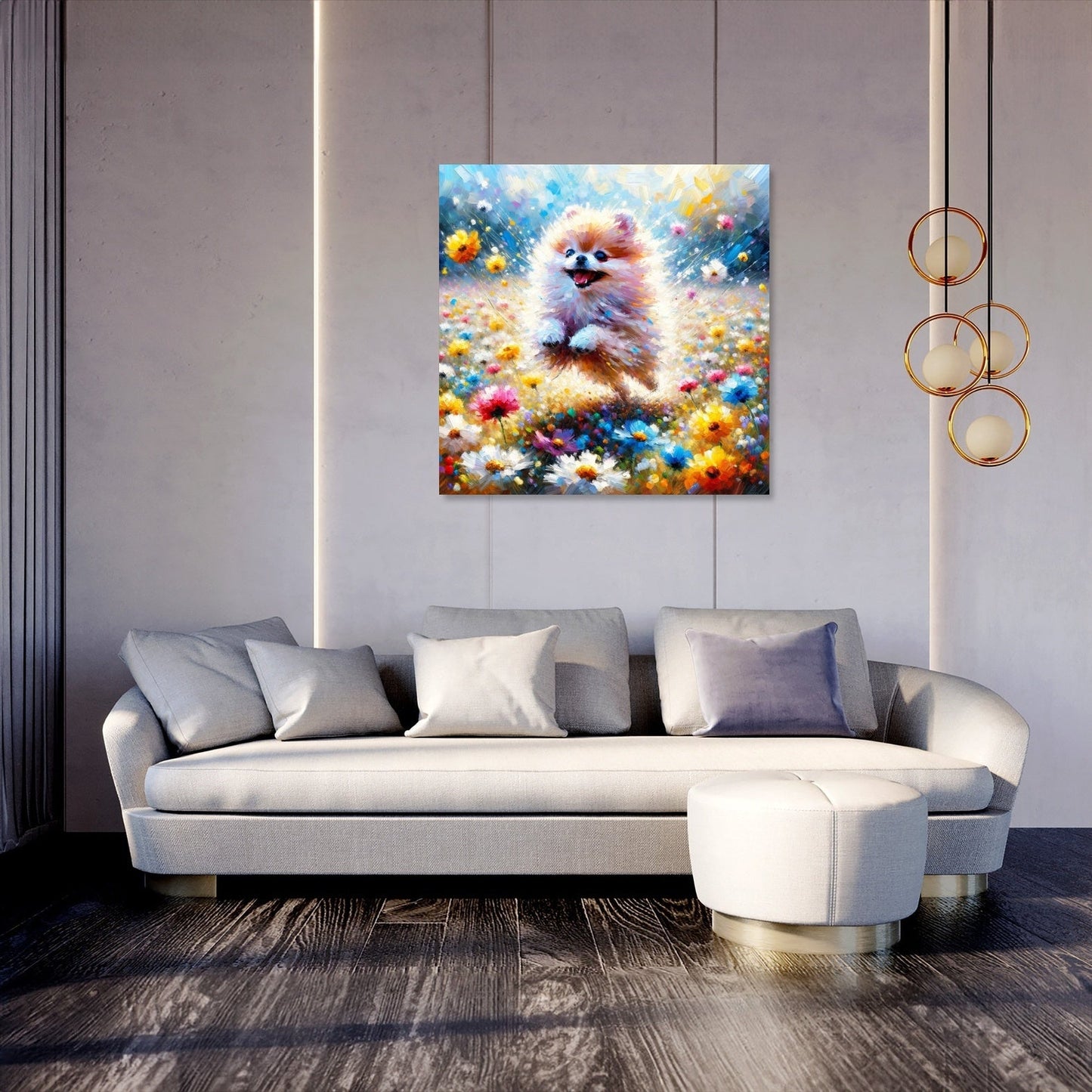 Pomeranian Joy Canvas