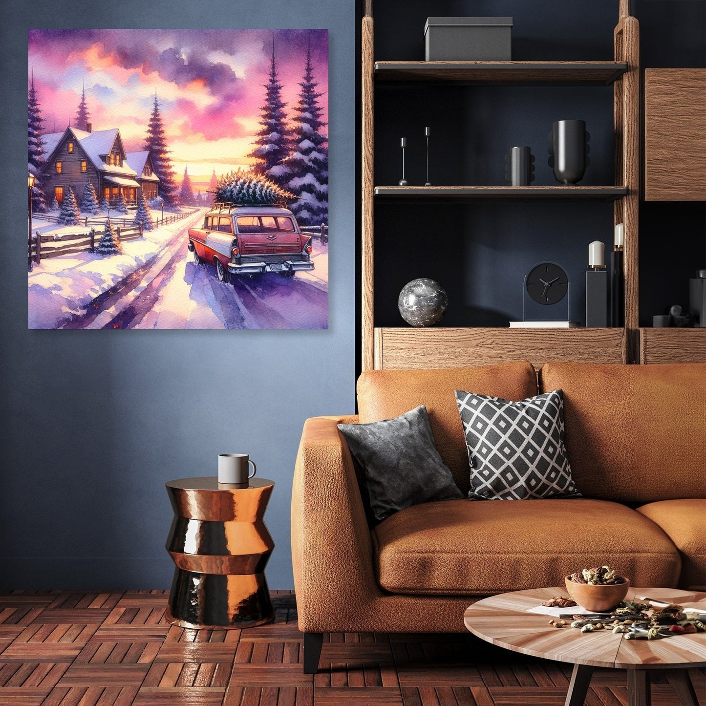 Wistful Winter Sunset Canvas