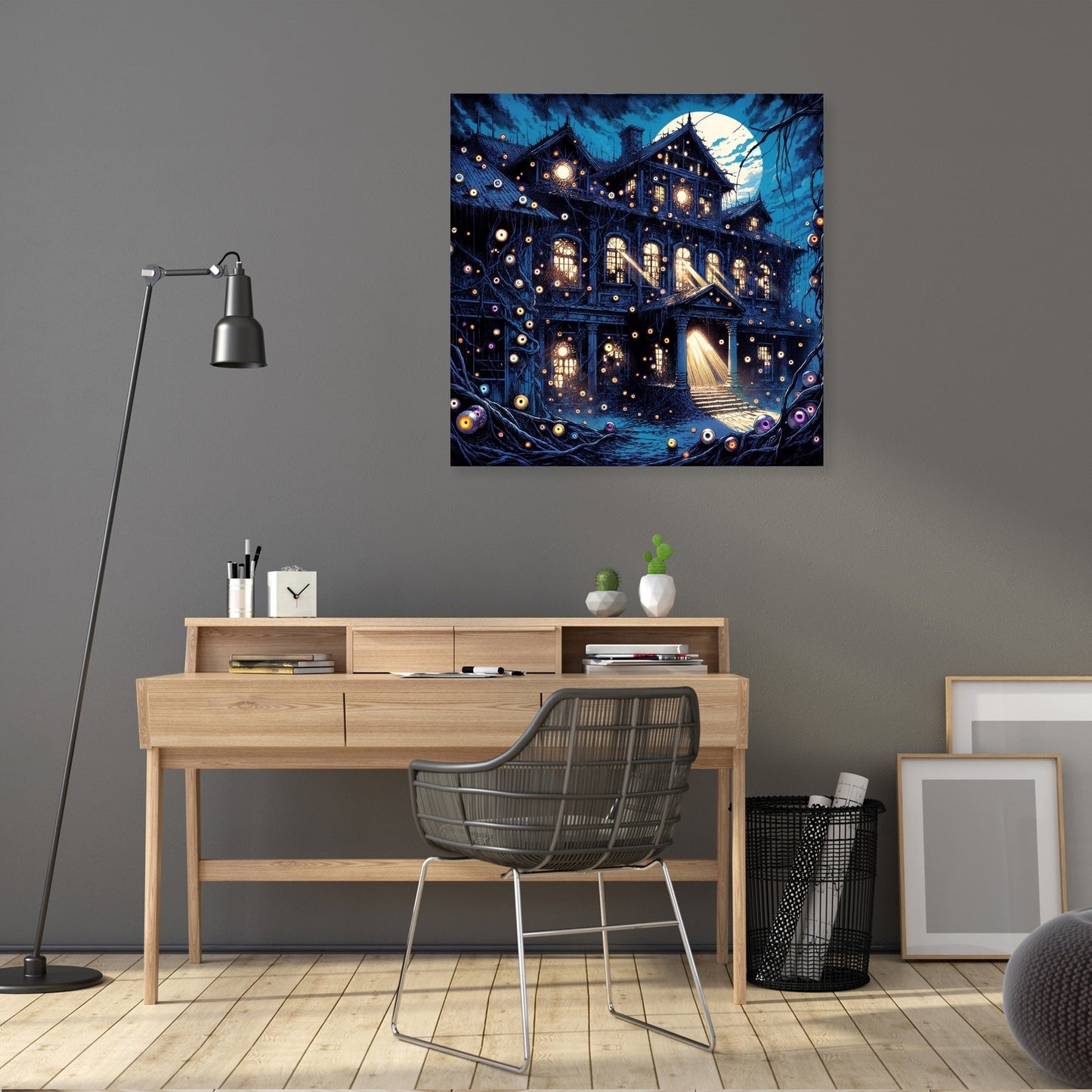 Manor of the Watchful Eyes Canvas