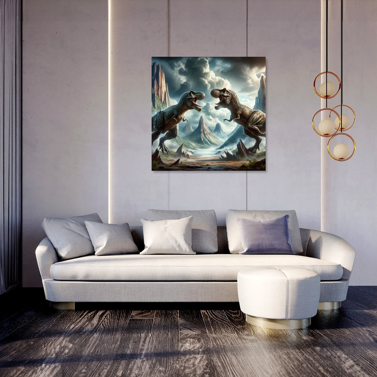 Thunder Duel Rex Canvas