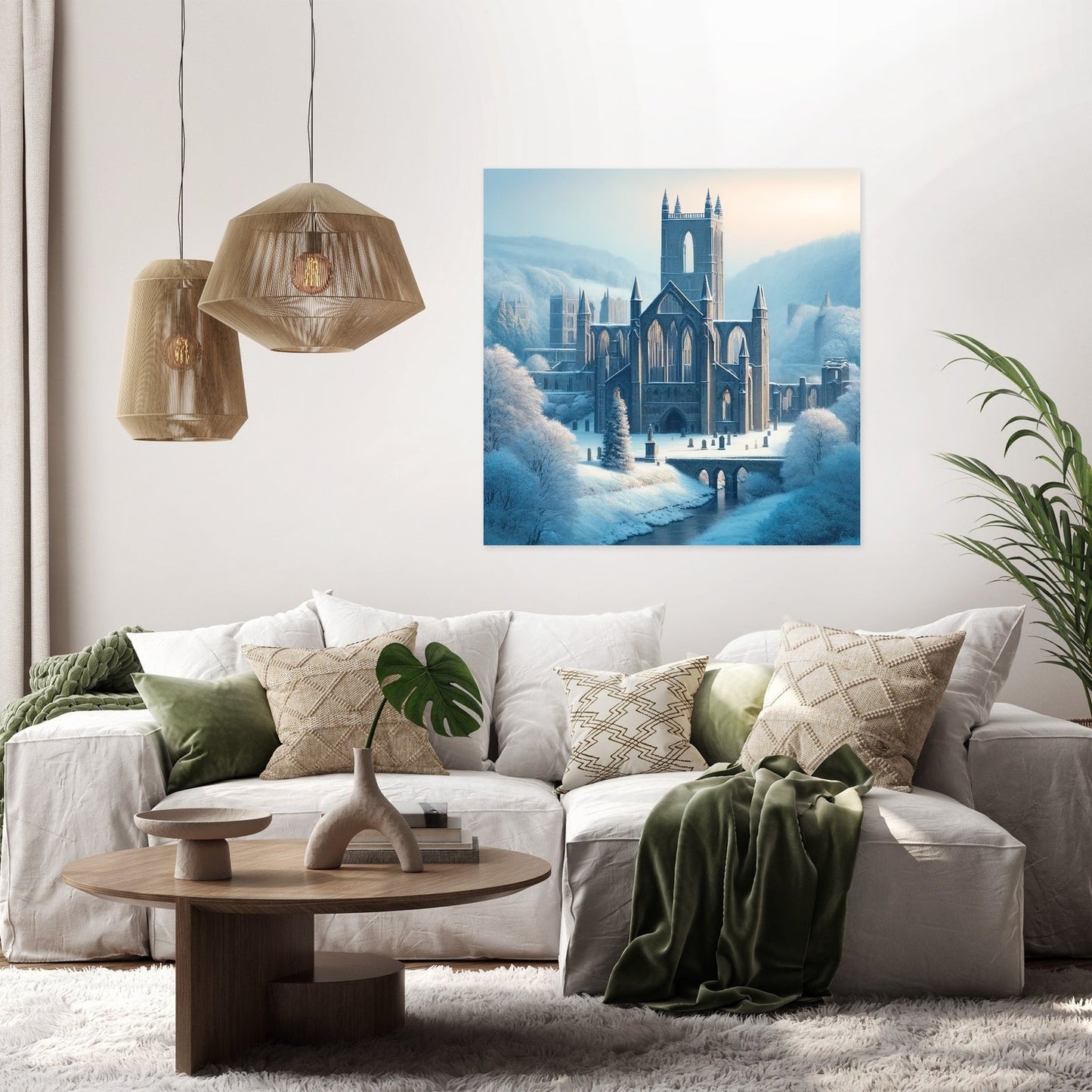 Winter at Bolton Abbey Canvas