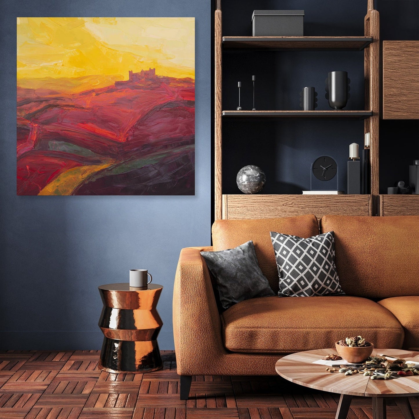 Yorkshire Castle Sunset Canvas