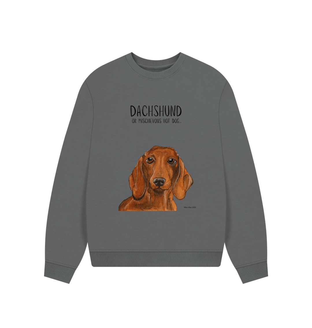 Comfy, Cozy, & Cute: The Dachshund Oversized Sweatshirt"