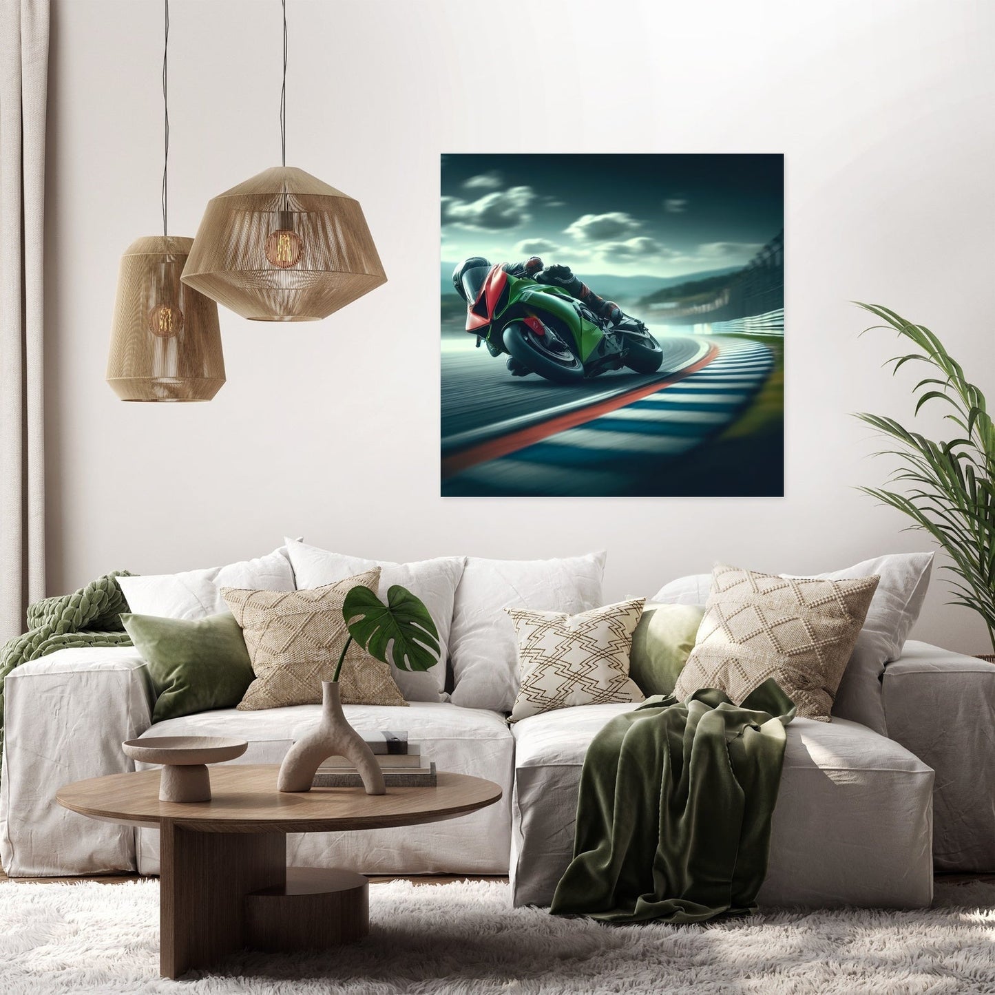 Racetrack Rush Canvas